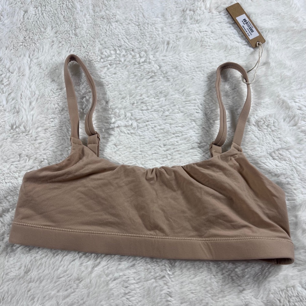 SKIMS Women's Fits Everybody Scoop Bralette Clay BR-SCN-2025 Size XS NWT